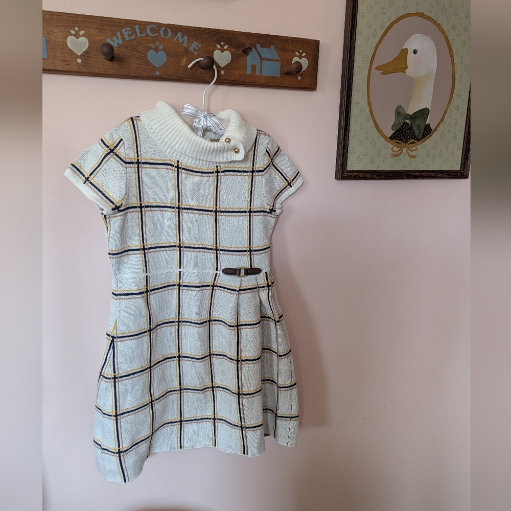 Janie and Jack White Knit Dress